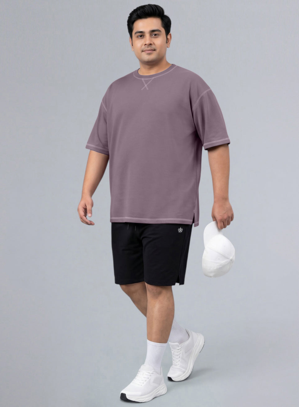Men's Purple Play Day Plus Size Oversized Fit T-shirt