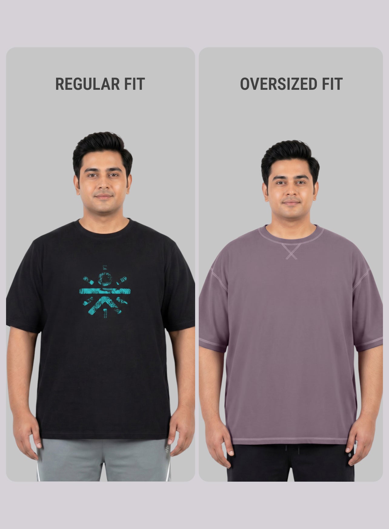 Men's Purple Play Day Plus Size Oversized Fit T-shirt