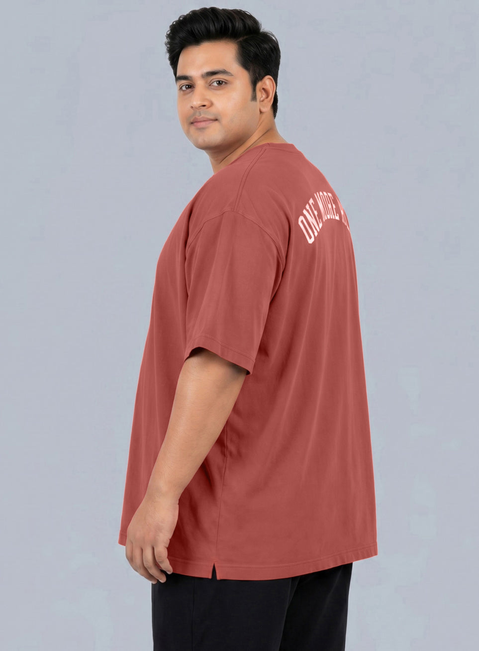 Men's Rust One More Rep Graphic Plus Size Oversized Fit T-shirt