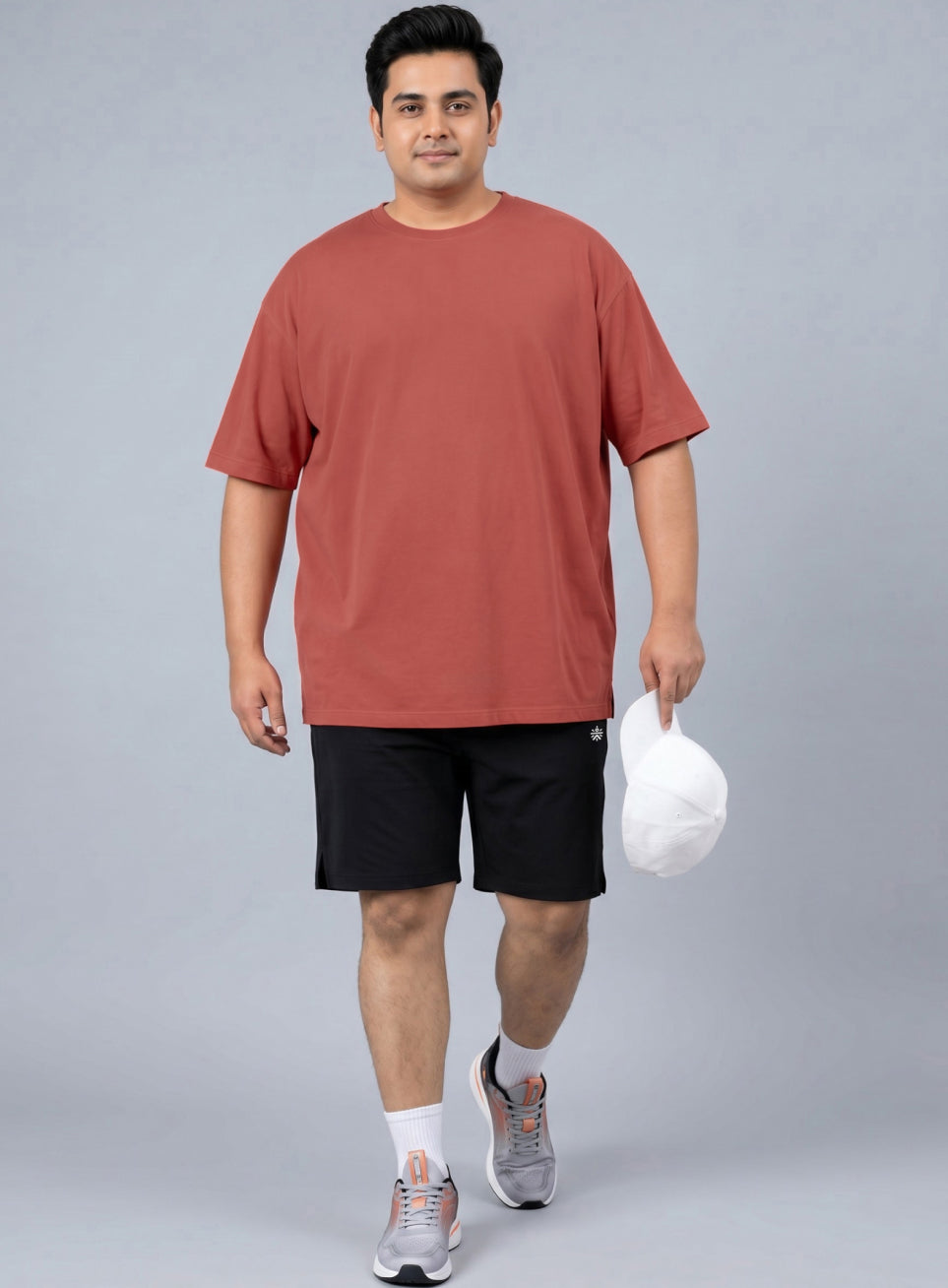Men's Rust One More Rep Graphic Plus Size Oversized Fit T-shirt