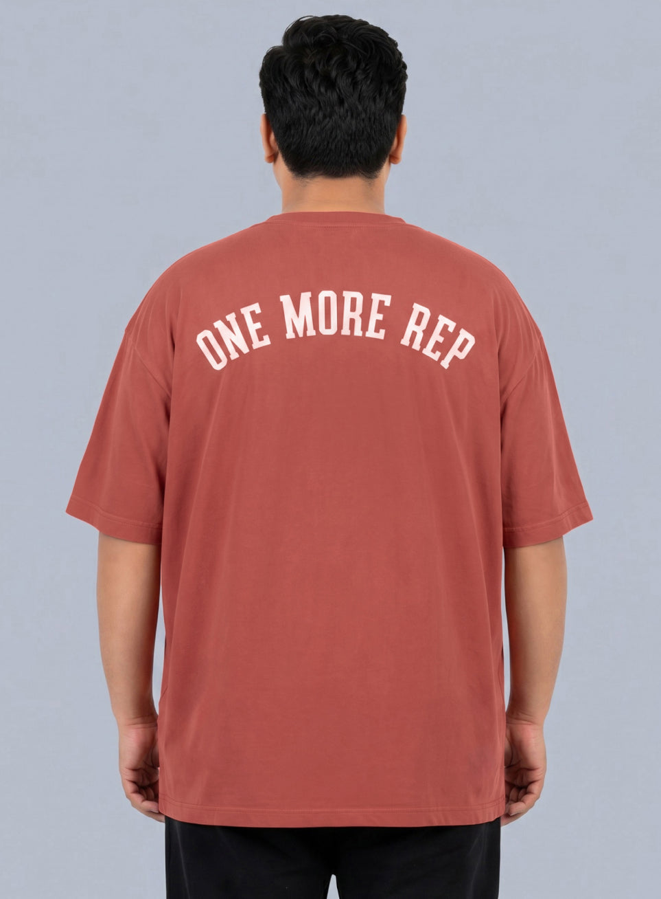 Men's Rust One More Rep Graphic Plus Size Oversized Fit T-shirt