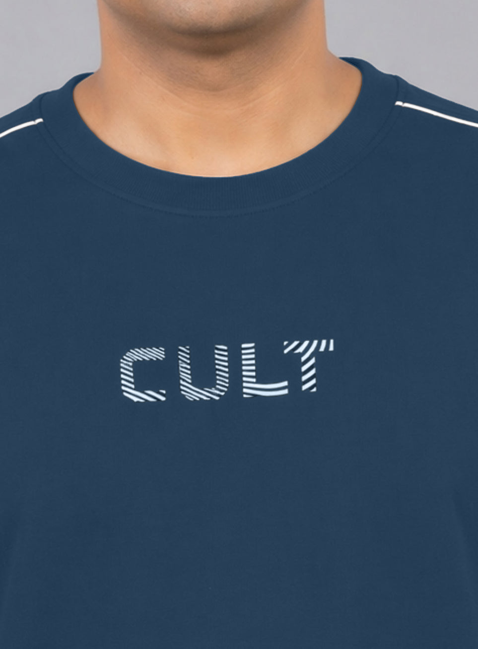 Men's Blue Cult Brand Carrier Plus Size Oversized Fit T-shirt
