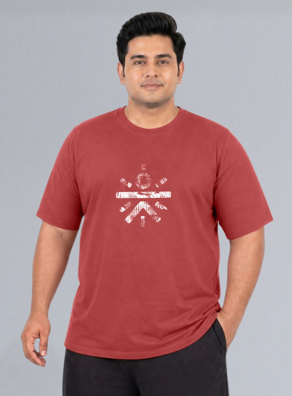 Men's Rust Cult Brand Carrier Plus Size T-shirt