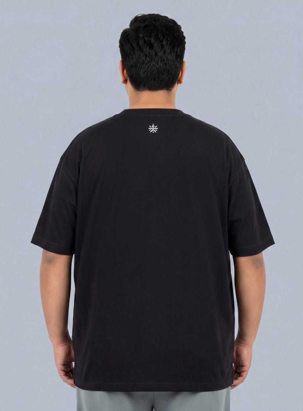 Men's Black Cult Branding Graphic Plus Size Relaxed T-shirt