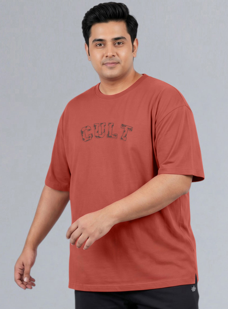 Men's Rust Cult Branding Graphic Plus Size Relaxed T-shirt