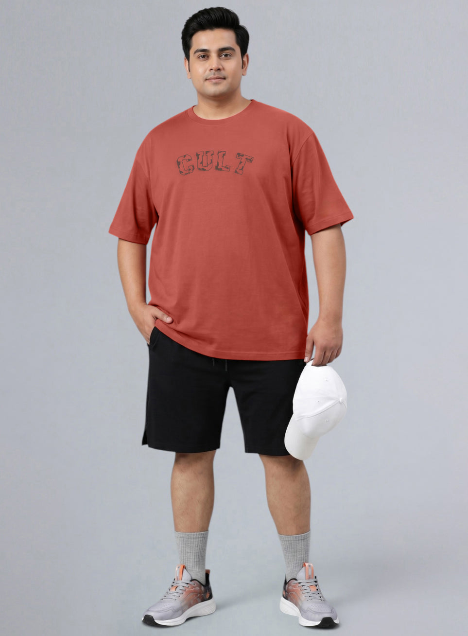 Men's Rust Cult Branding Graphic Plus Size Relaxed T-shirt