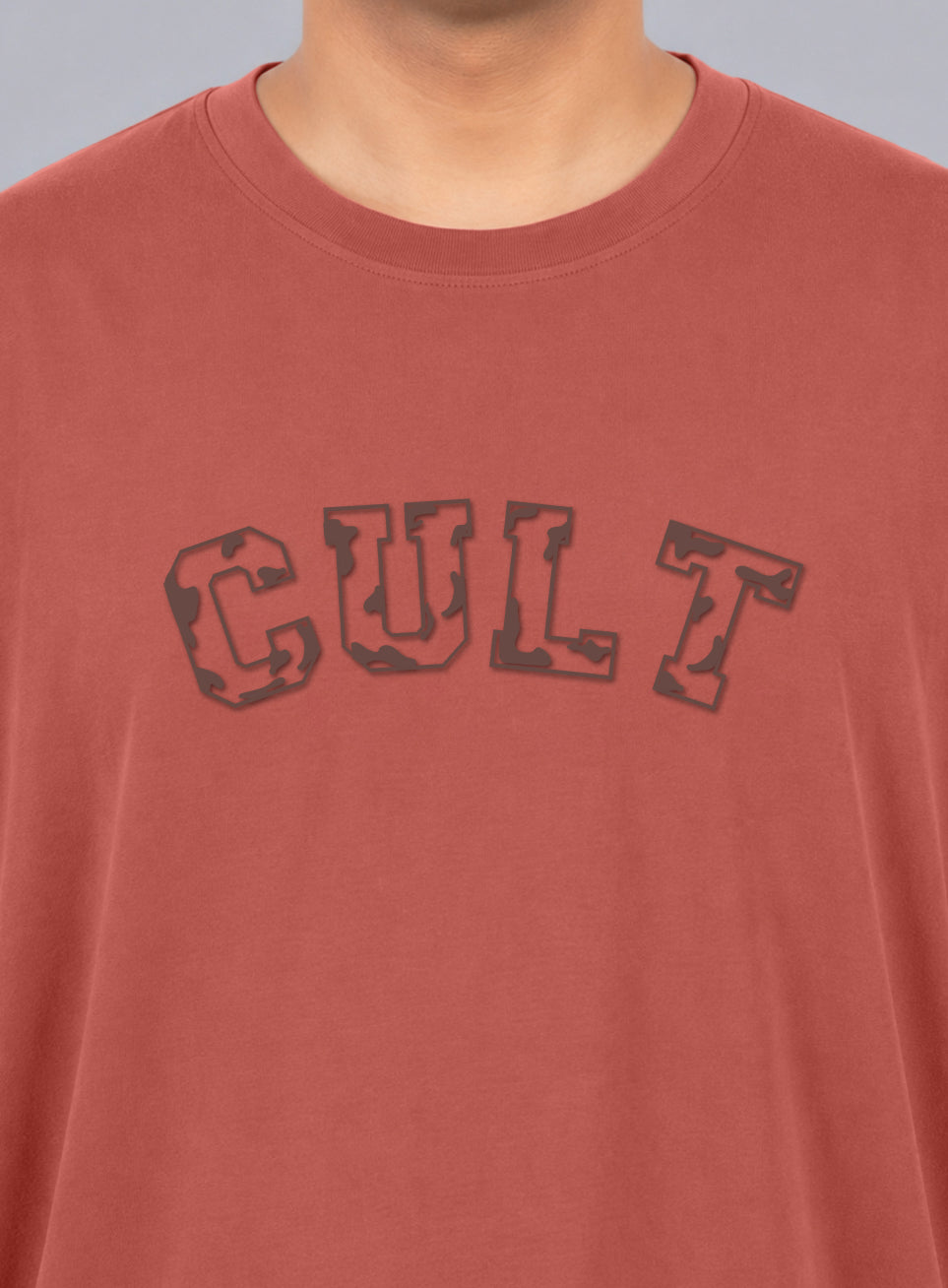 Men's Rust Cult Branding Graphic Plus Size Relaxed T-shirt