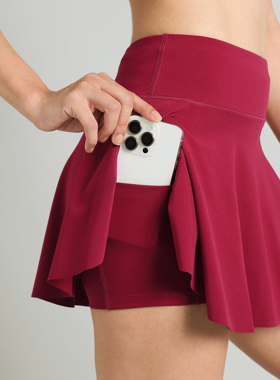 Women's Burgundy True Performance Sculpted COMFlex Skorts