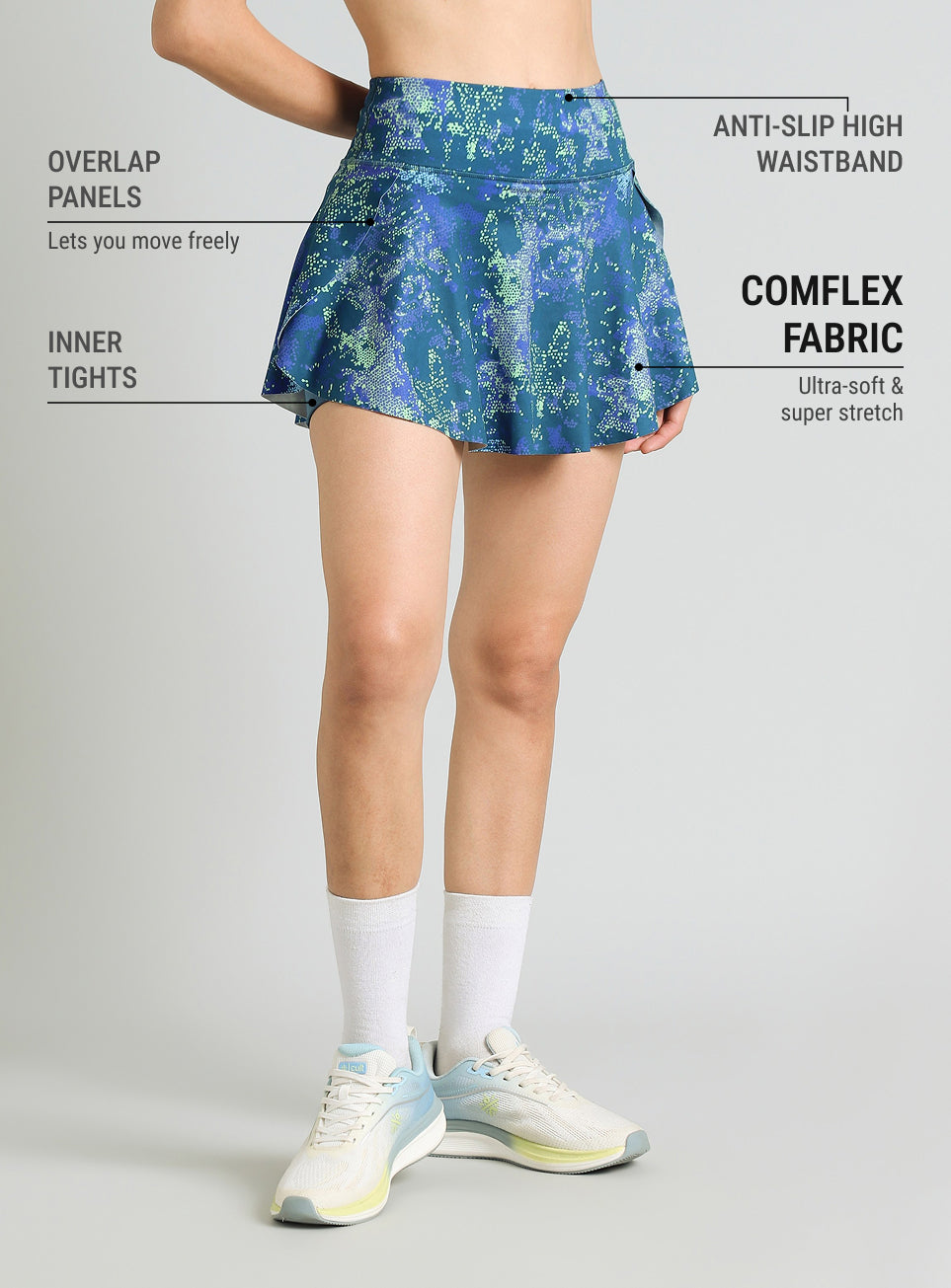 Women's Blue Training Essential Comflex Skort