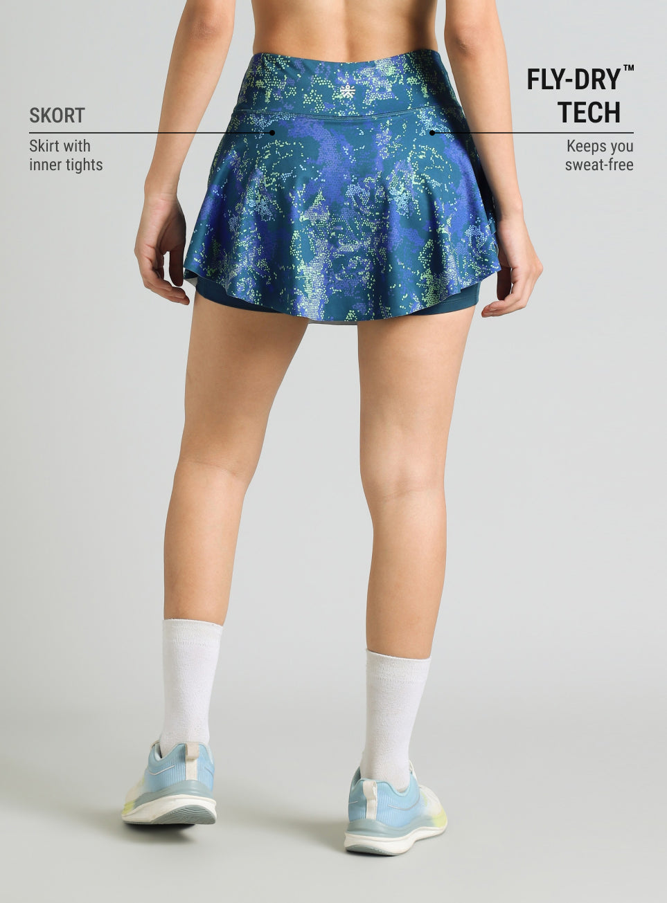 Women's Blue Training Essential Comflex Skort