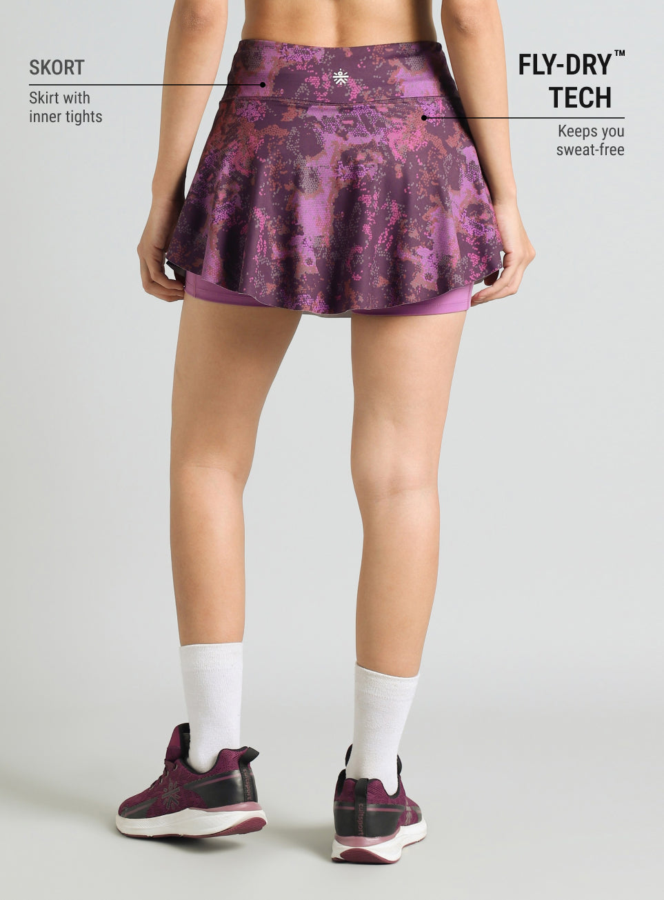 Women's Purple Training Essential Comflex Skort