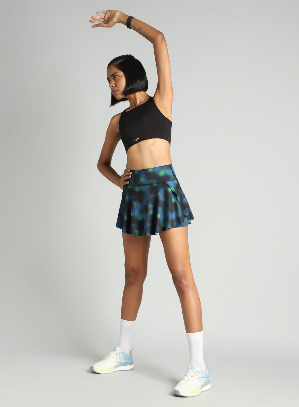 Women's Blue Printed True Performance COMFlex Skorts