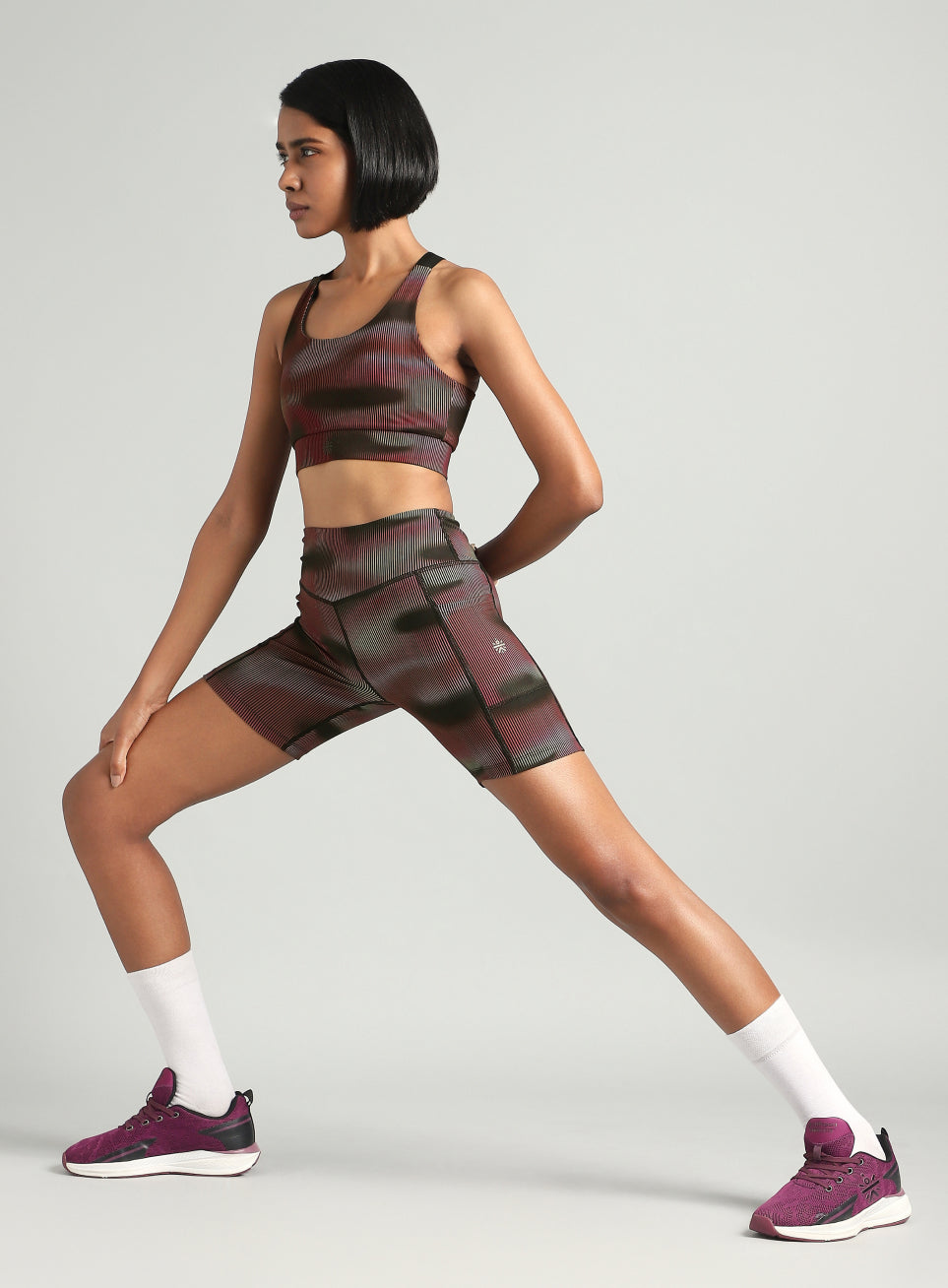 Women's Pink Urban Camo Printed COMFLex Cycling Shorts