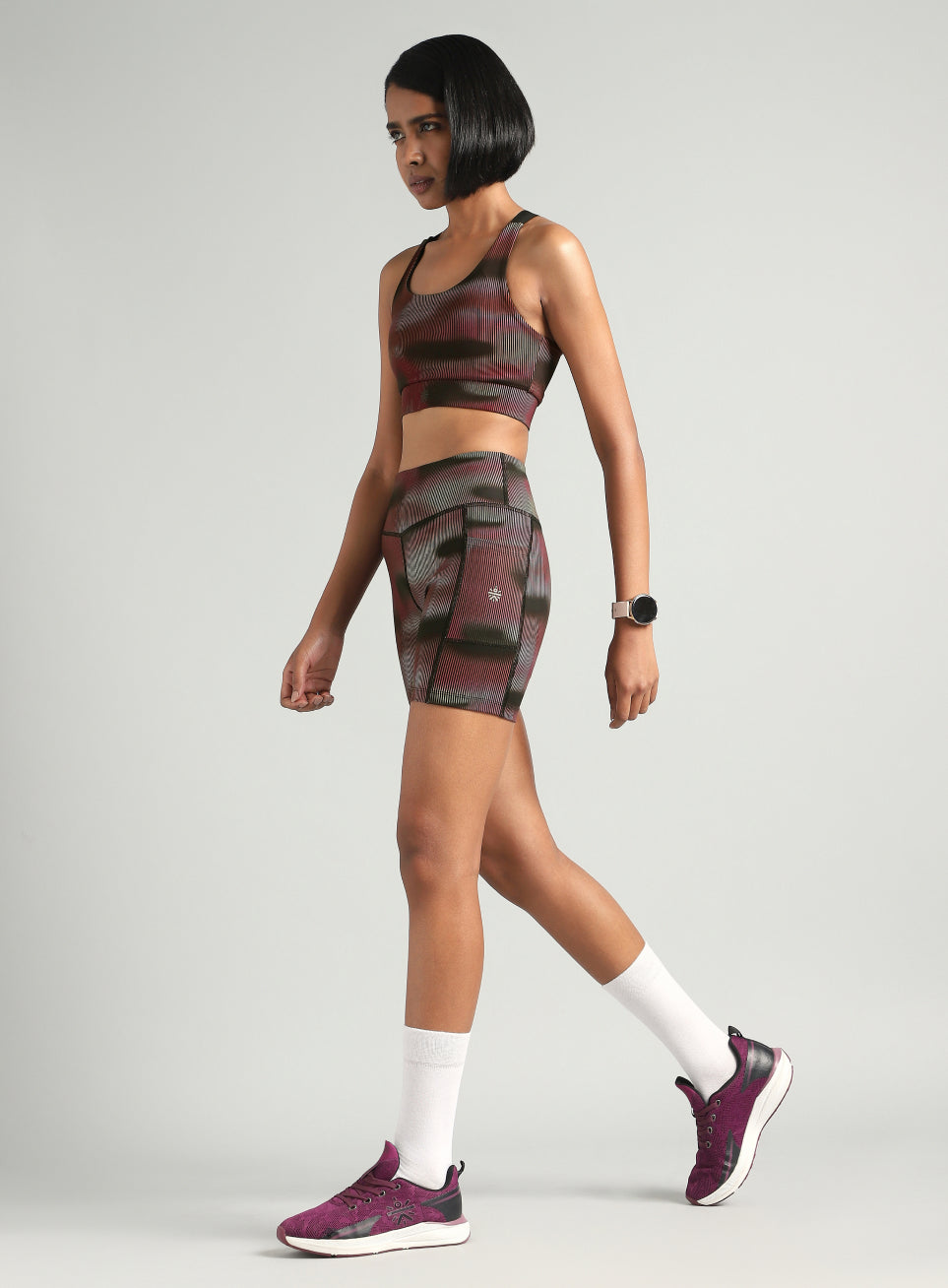 Women's Pink Urban Camo Printed COMFLex Cycling Shorts
