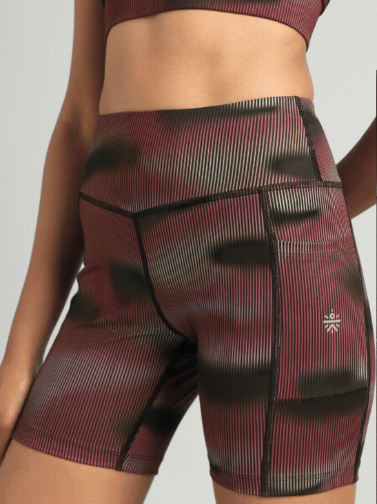 Women's Pink Urban Camo Printed COMFLex Cycling Shorts