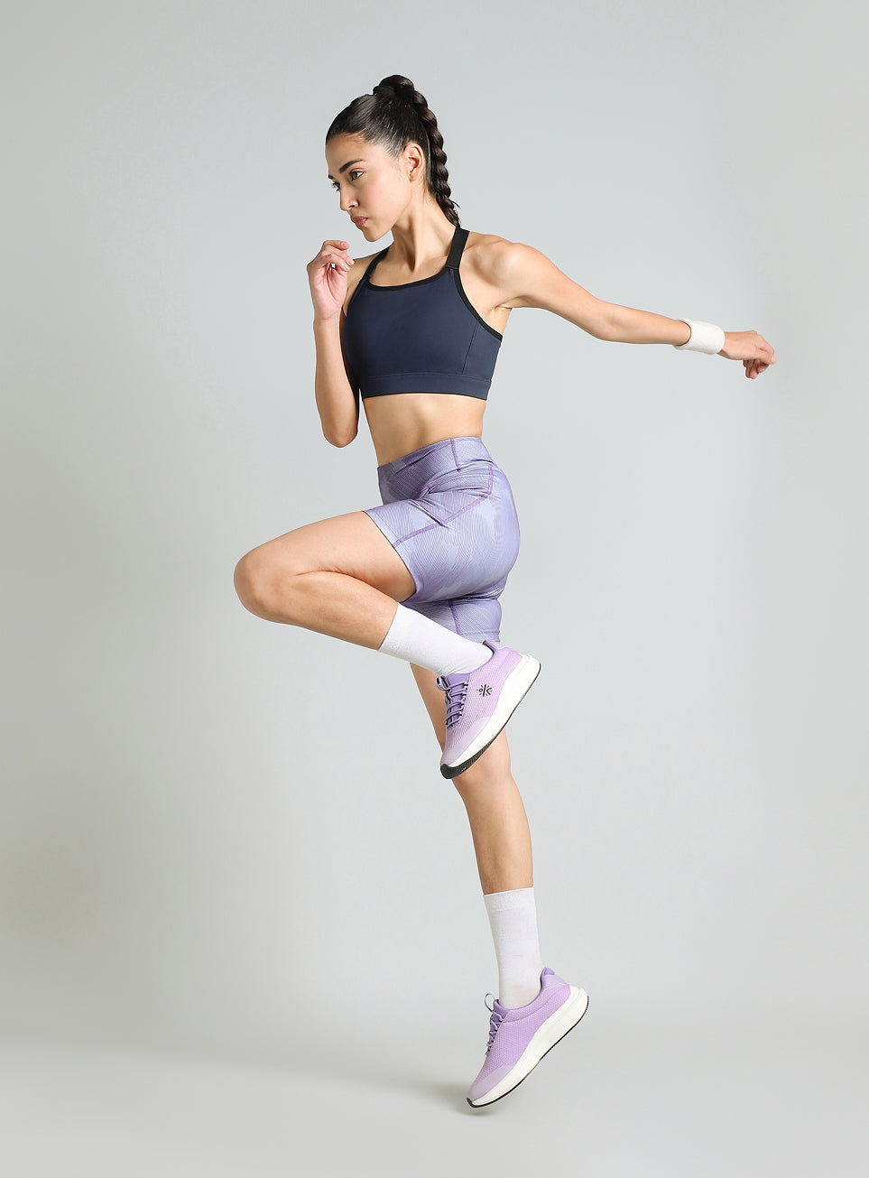 Women's Purple Urban Camo COMFlex Cycling Shorts