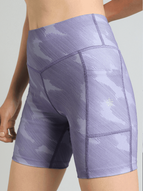 Women's Purple Urban Camo COMFlex Cycling Shorts