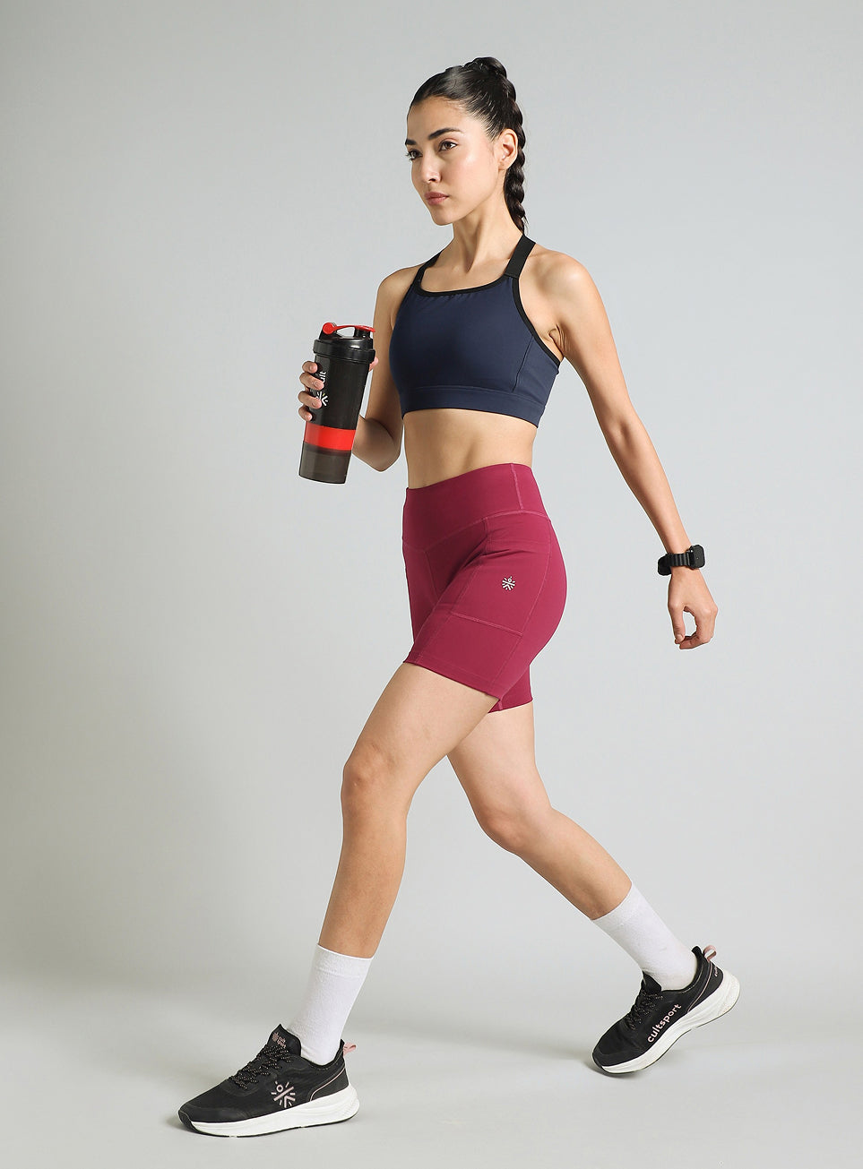 Women's Burgundy COMFlex Cycling Shorts