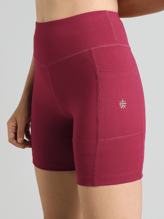 Women's Burgundy COMFlex Cycling Shorts