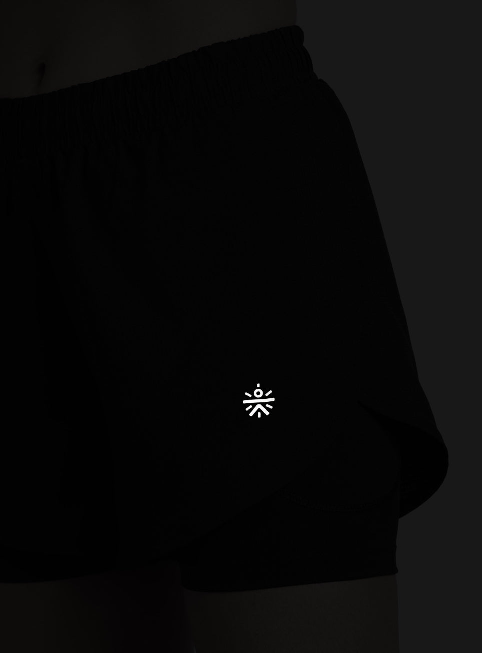 Women's Black Cult Zero Strider Shorts with Inner Shorts