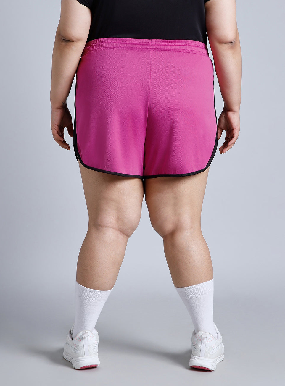 Women's Pink Power Active Plus Size Shorts
