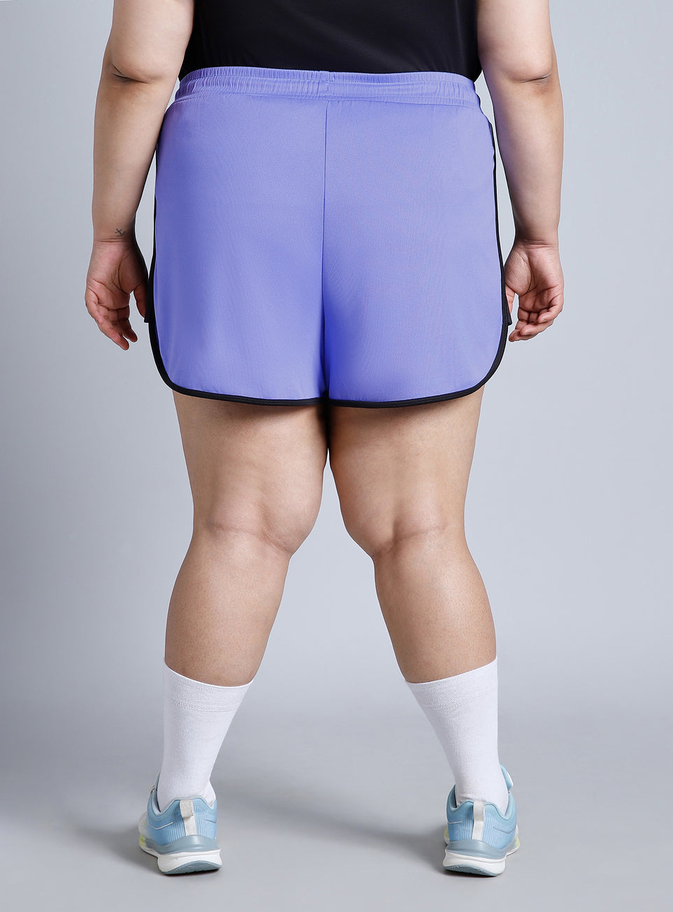 Women's Blue Power Active Plus Size Shorts