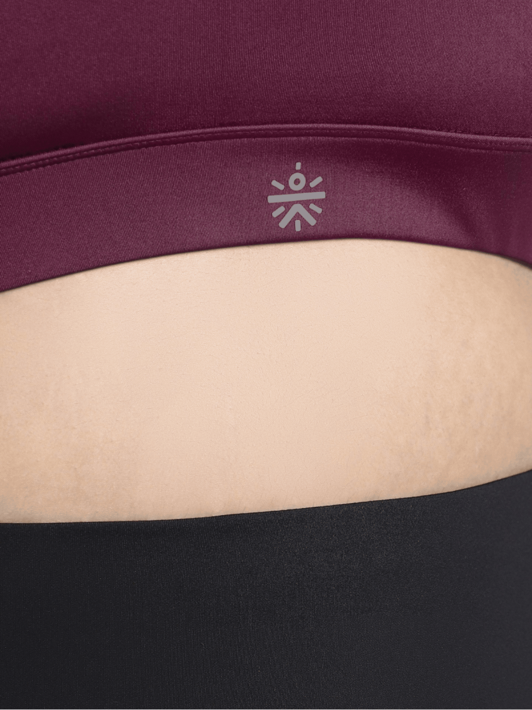 Women's Maroon Racer Back Hook Running High Support Plus Size Sports Bra