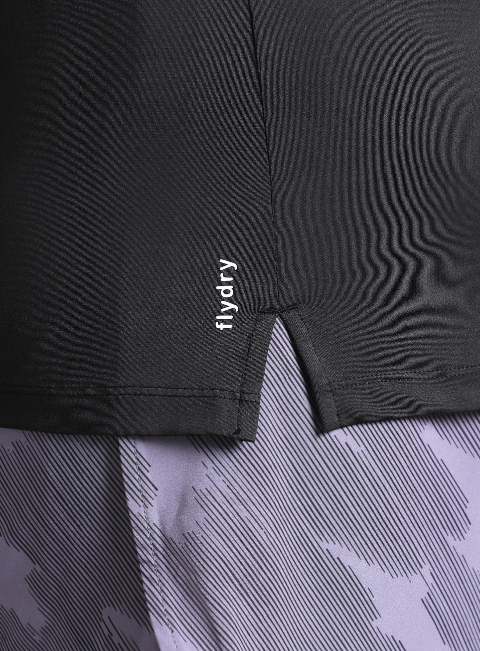 Women's Black Plus Size Back Vent Training Tee