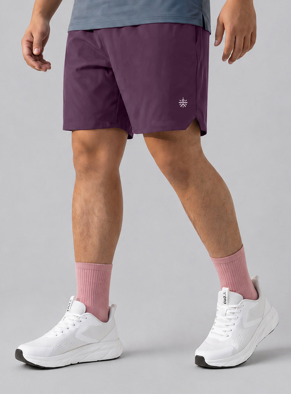 Men's Maroon Runner's Essential Plus Size Shorts