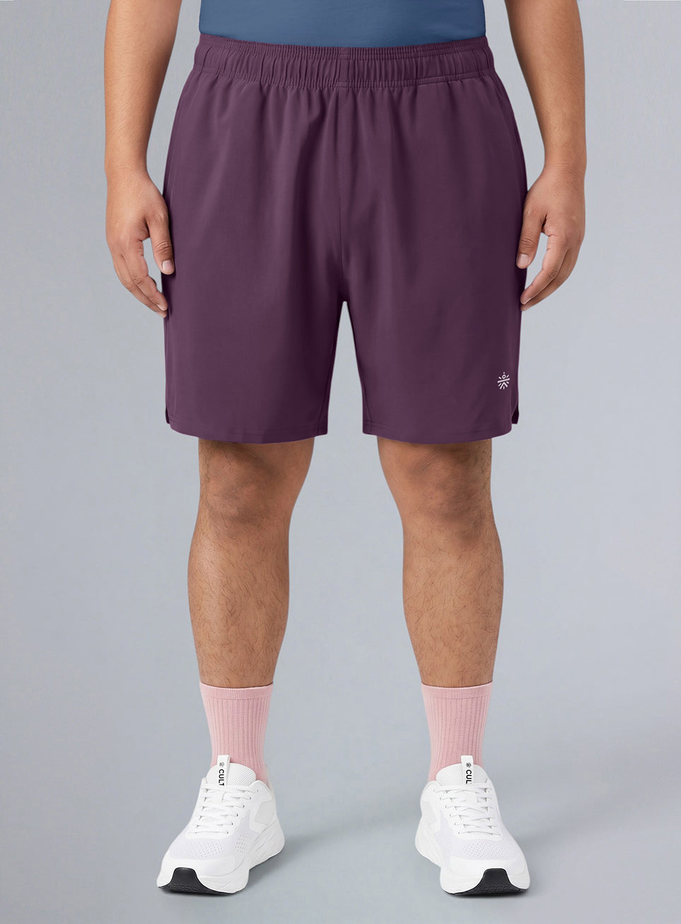 Men's Maroon Runner's Essential Plus Size Shorts