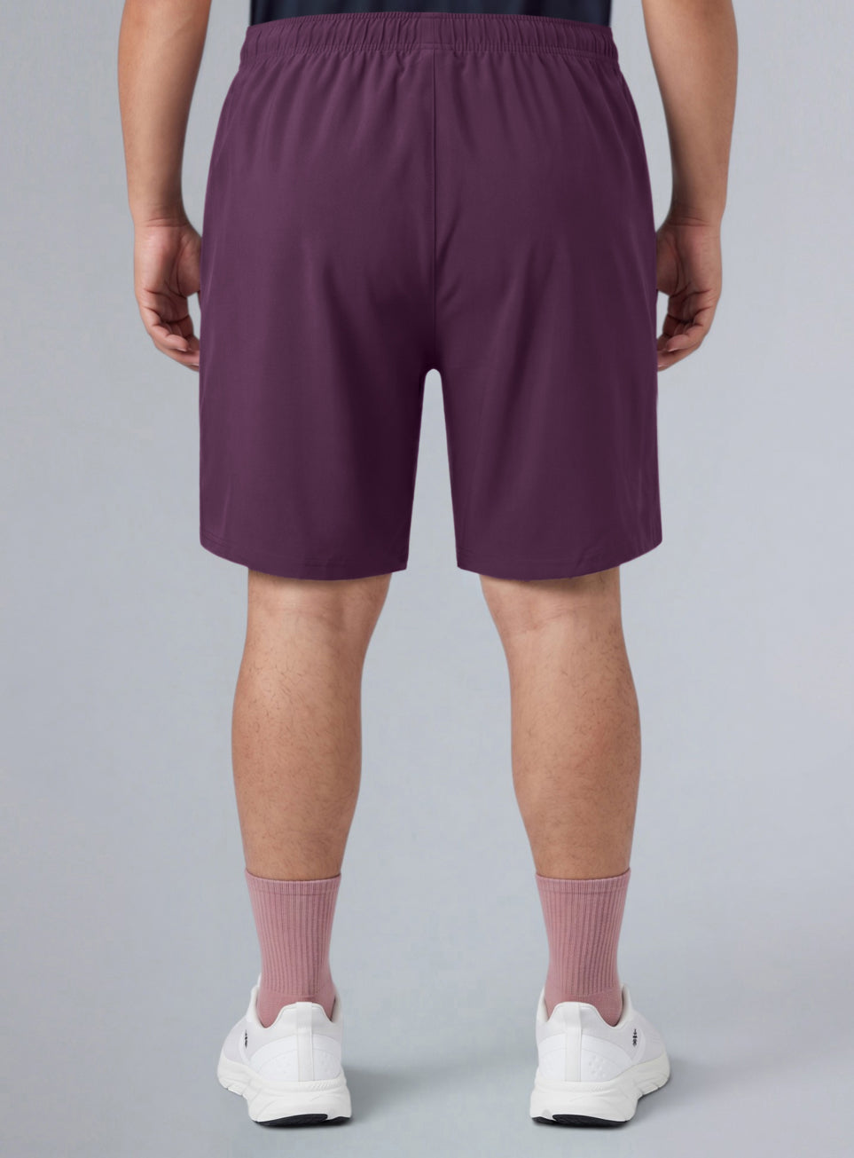Men's Maroon Runner's Essential Plus Size Shorts