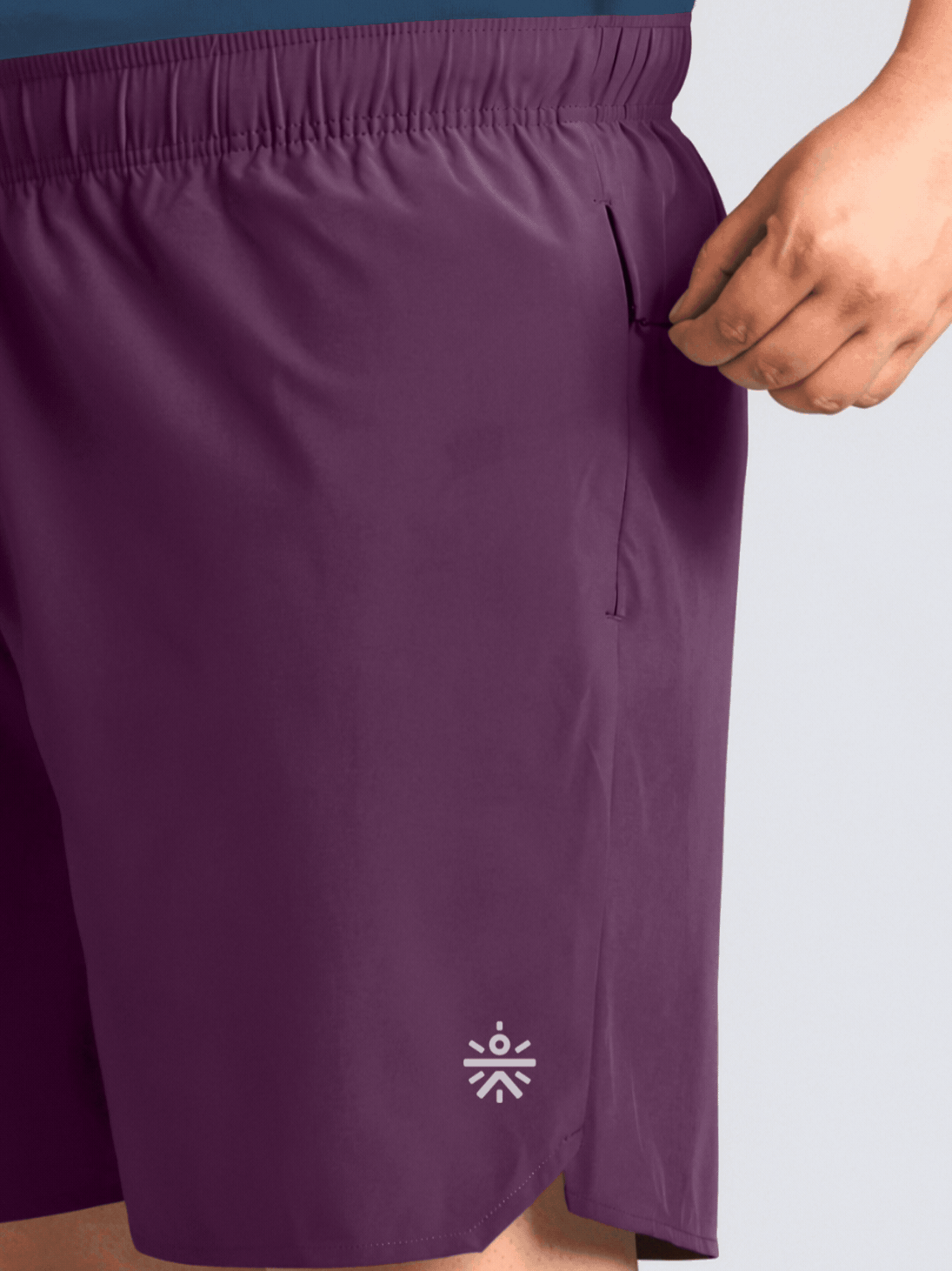 Men's Maroon Runner's Essential Plus Size Shorts