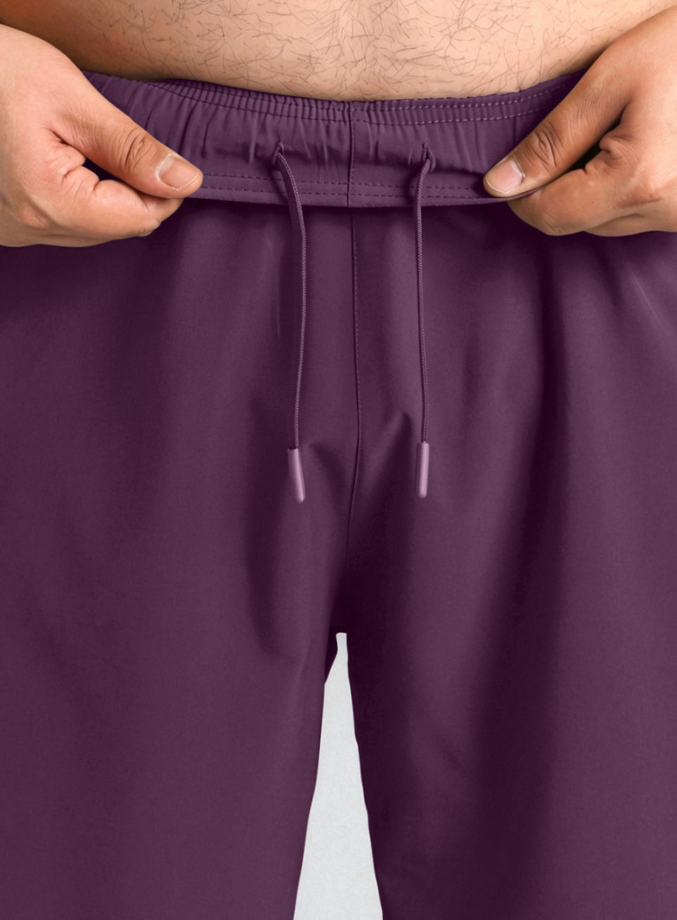 Men's Maroon Runner's Essential Plus Size Shorts
