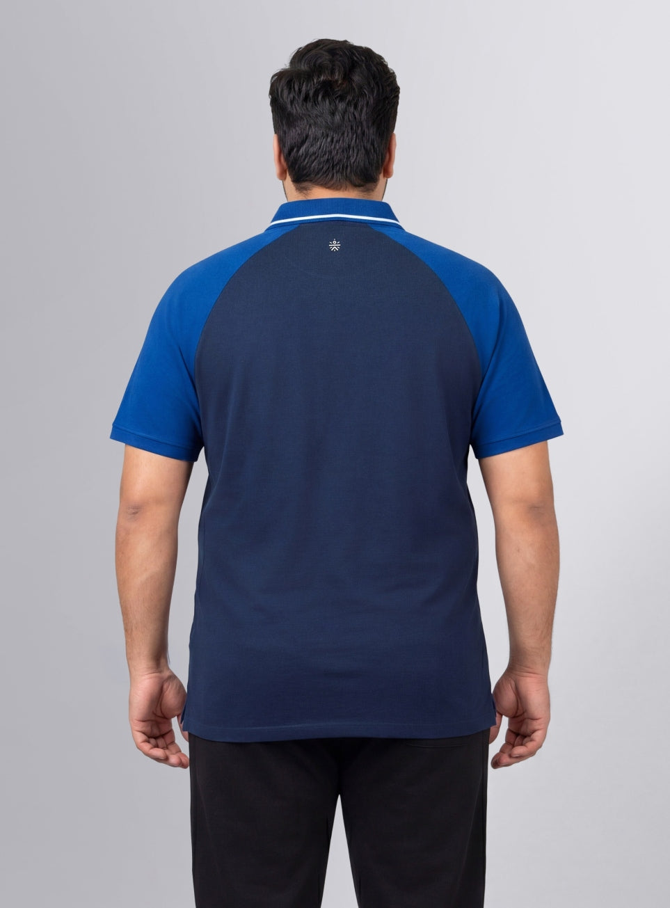 Men's Navy Athletic Club Plus Size Polo T-shirt