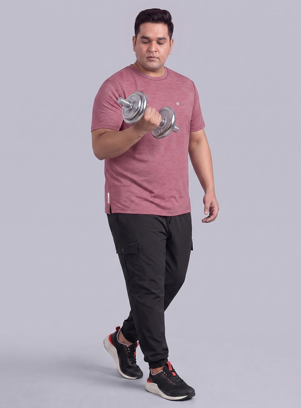 Men's Red Training Essential Plus size COMFORtech T-shirt