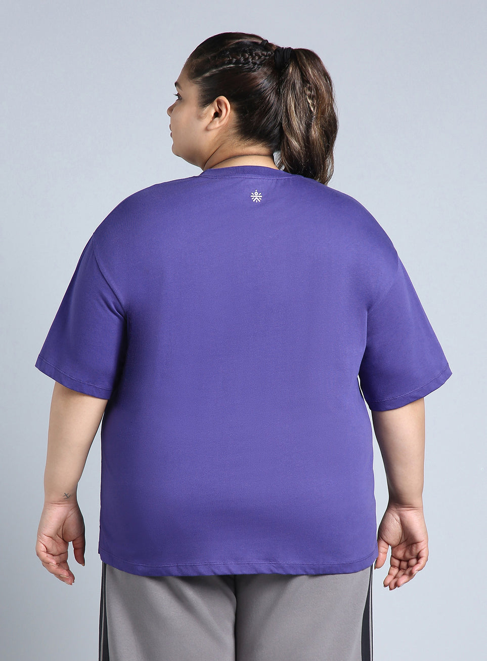 Women's Blue You Got This Oversized Fit Plus Size T-shirt