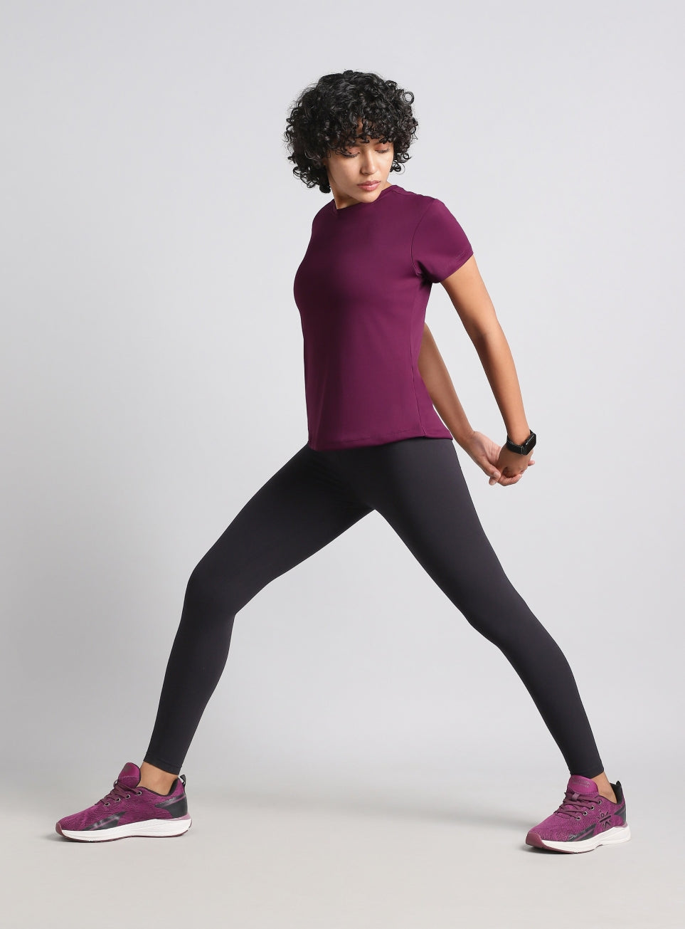 Women's Maroon Midnight Running T-shirt