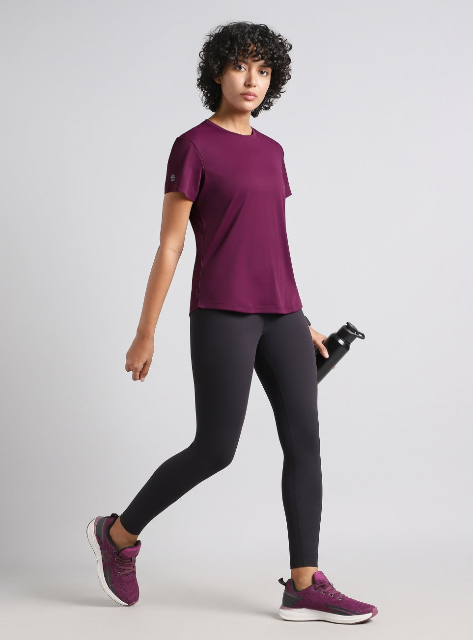Women's Maroon Midnight Running T-shirt