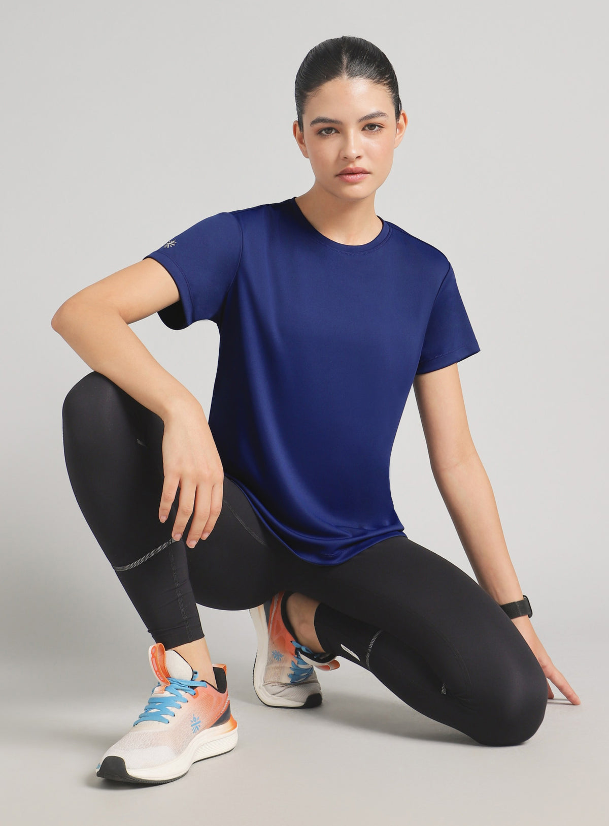 Women's Blue Midnight Running T-shirt