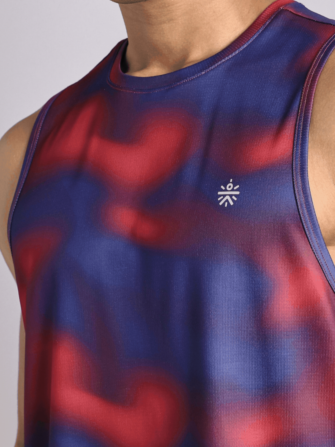 Men's Halo Print Night Run Tank