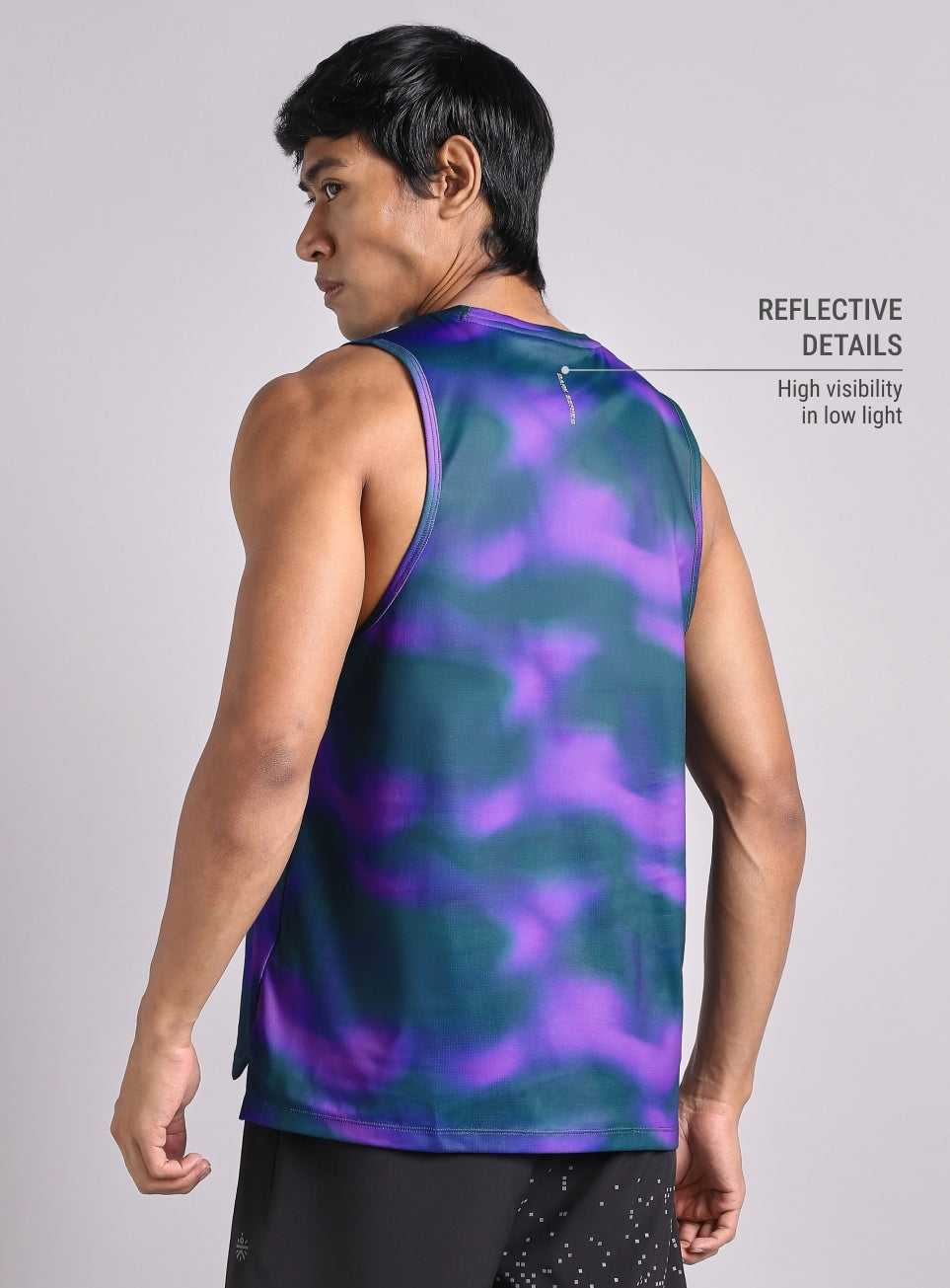 Men's Halo Print Night Run Tank