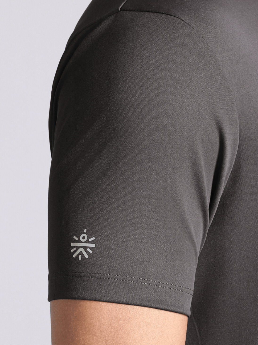 Men's Dark Grey Night escape Running T-shirt