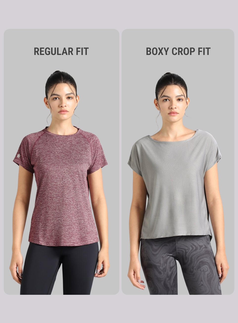 Women's Grey Premium Jacquard Knit Aqua Top