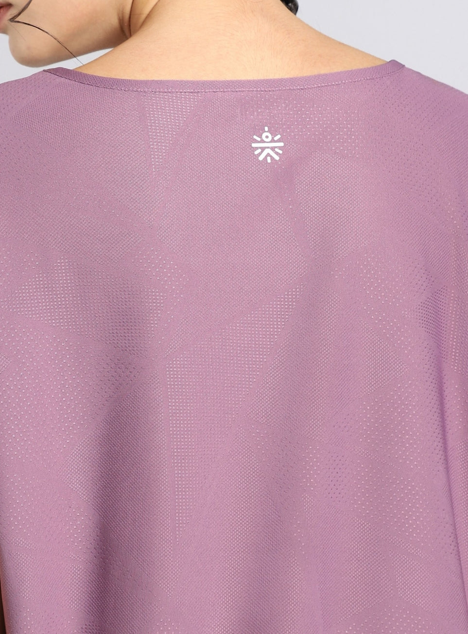 Women's Purple Premium Jacquard Knit Aqua Top