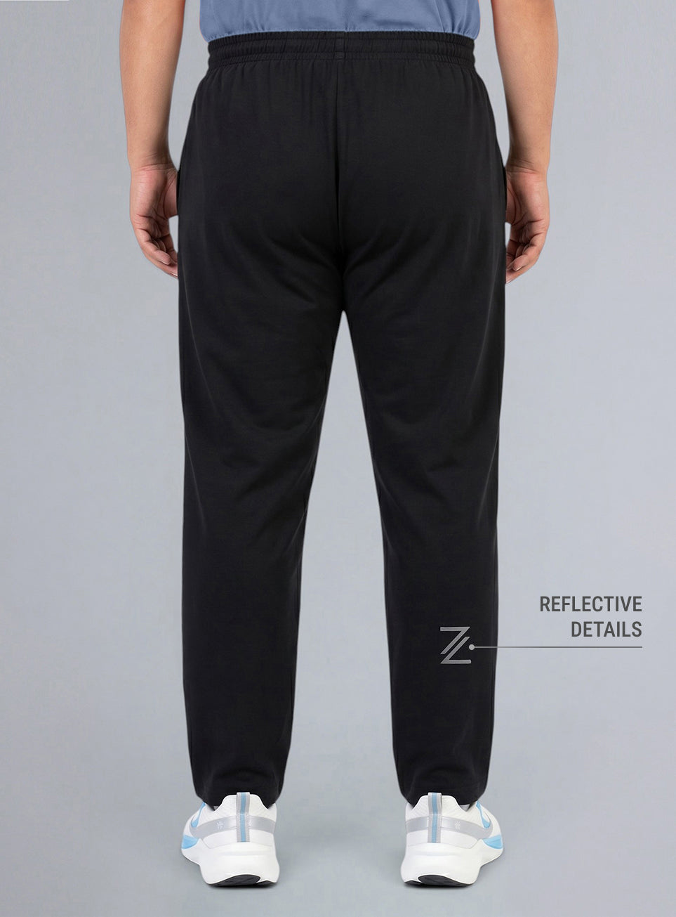 Men's Black Pro Movement Runner's Plus Size Trackpants