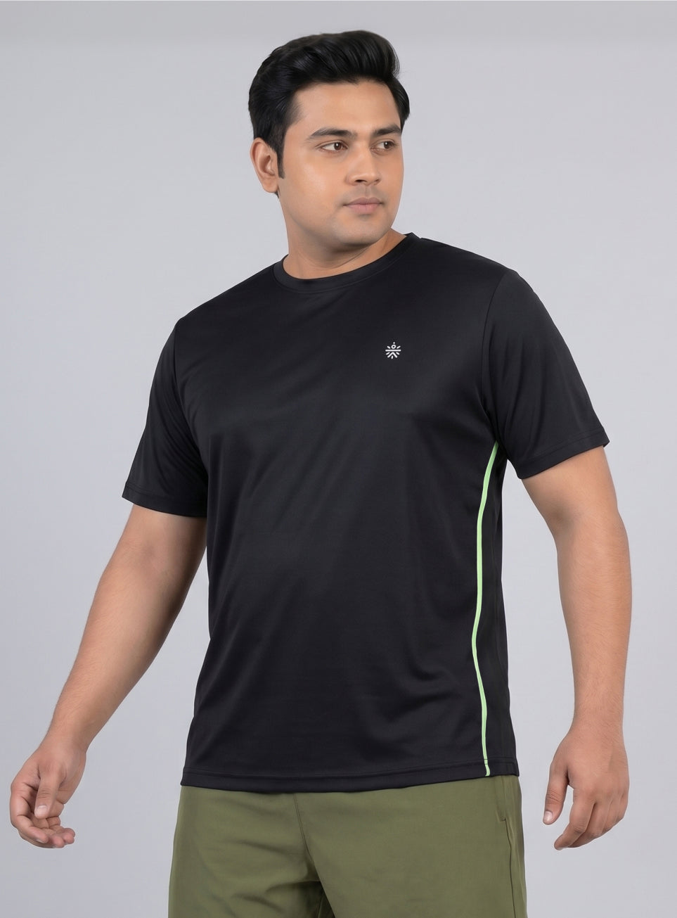 Men's Black All Format Plus size Training T-shirt