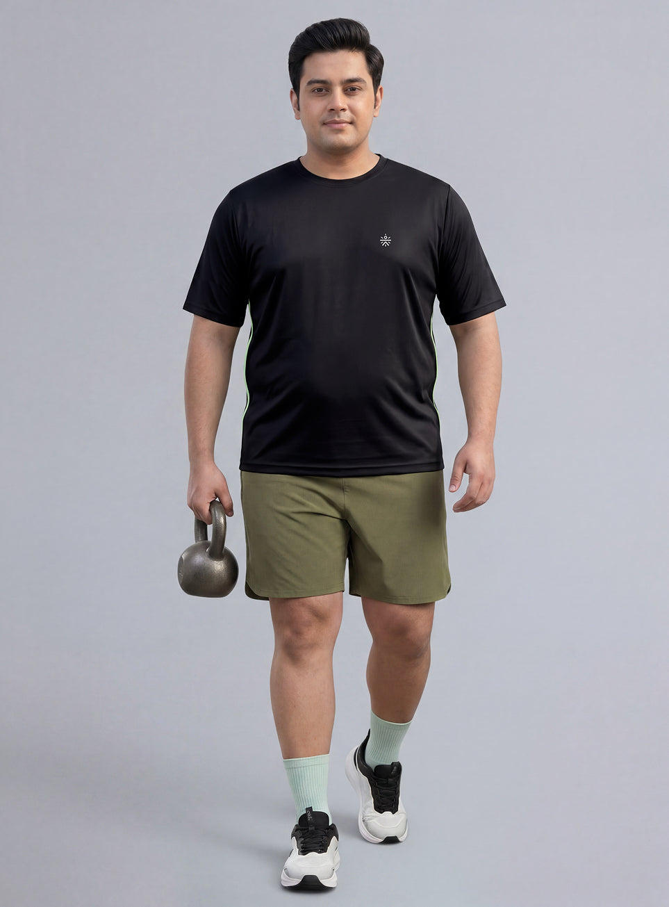 Men's Black All Format Plus size Training T-shirt