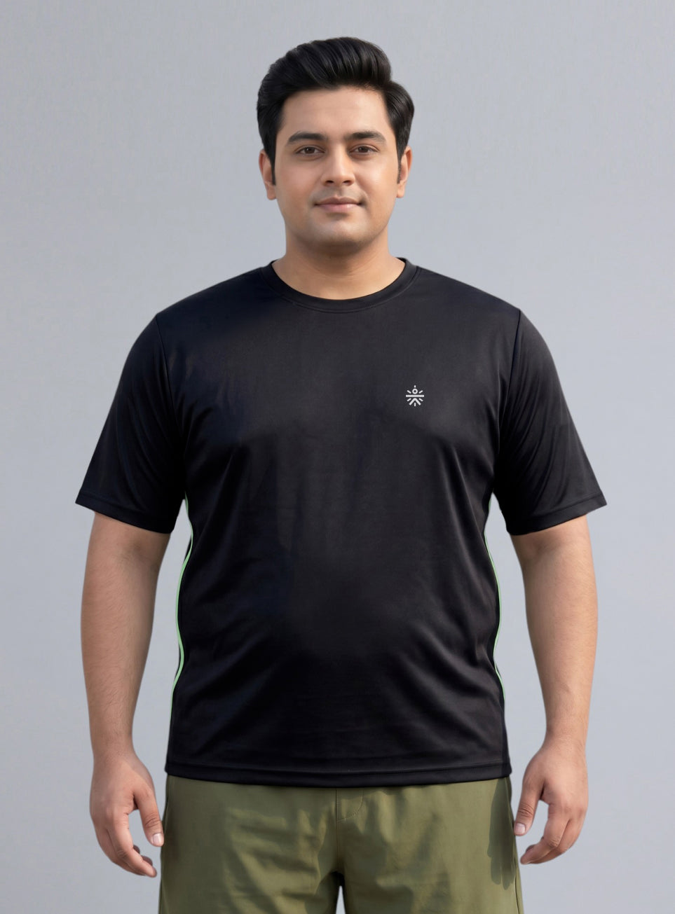 Men's Black All Format Plus size Training T-shirt