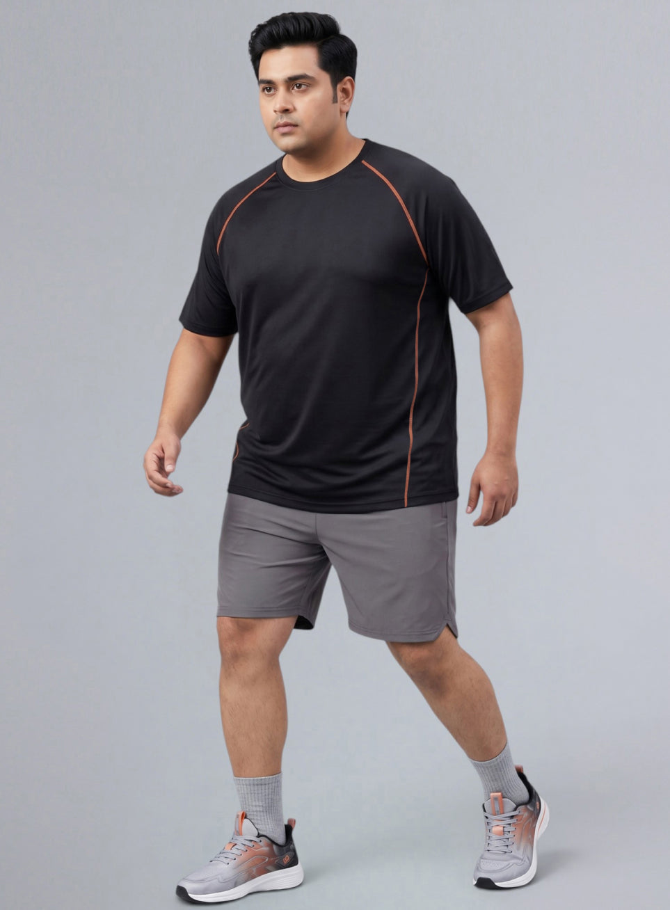 Men's Black Everyday Workout Train T-shirt