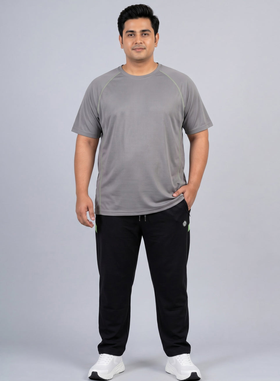 Men's Grey Everyday Workout Train T-shirt